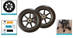 Replacement Walker Wheels 6 Inches for Smooth Mobility