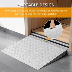 Threshold Ramps for Doorways 2-4″ Rise Aluminum One-Piece Portable Door Ramp …