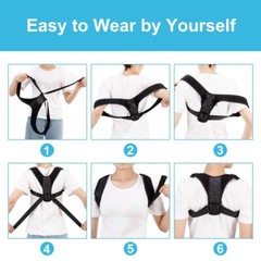 Posture Corrector Support Magnetic Back Shoulder Brace Belt Band For Men Women