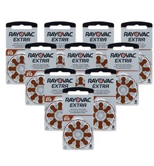 80 Rayovac Extra Size 312 Hearing Aid Batteries Pr41 1.45V Zinc Air 8Bl Exp 2028
