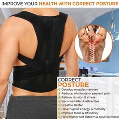 Posture Corrector PreventSlouching Provide Back Support ImproveThoracic Kyphosis