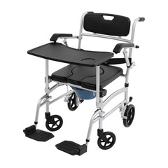 Shower Chair With Wheels, Toilet Wheelchair, Commode Chair With Wheels Modern