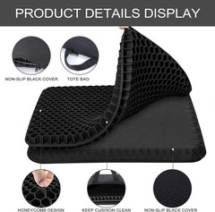 Breathable Non-Slip Gel Cushion for Office or Car – Ultimate Comfort & Support