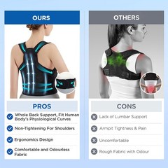 Posture Corrector Support for Upper and Lower Back Shoulder Brace Belt Band