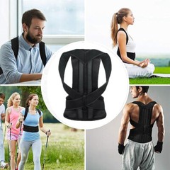 Body Brace Back Lumbar Upper Shoulder Support Belt Women Men Posture Corrector