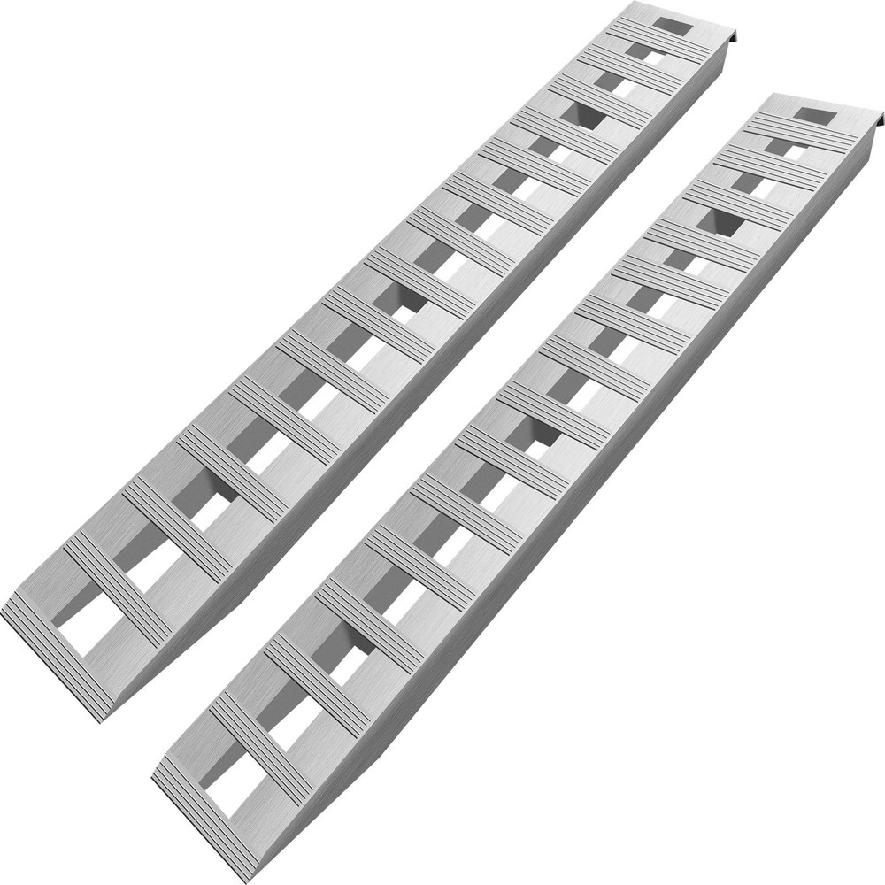 84×14 Inch Aluminum Ramps 6000LBS Capacity Car Trailer Truck ATV Ramps 1 Pair 2