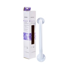 McKesson White Steel Wall Mounted Wall Grab Bar 12″ L 146-RTL12012 3 Ct