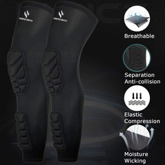 Knee Calf Padded 2 Pack Compression Leg Sleeve Shin Protective