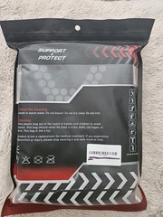 Support & Protect Support Brace Sleeve, Size A (XL), Black/Red/Gray