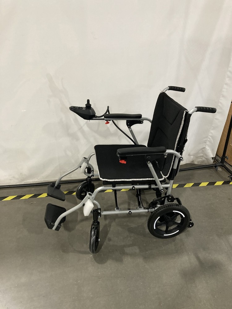 POWET ELECTRIC WHEELCHAIRS FOR ADULTS LIGHTWEIGHT FOLDABLE 38LBS – BLACK SILVER