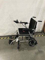 POWET ELECTRIC WHEELCHAIRS FOR ADULTS LIGHTWEIGHT FOLDABLE 38LBS – BLACK SILVER