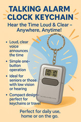 Talking Watches for The Blind – Talking Clock for Blind Elderly Talking Alarm