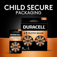 Duracell Hearing Aid Batteries Size 312 – Fast Shipping- Fresh Exp-2029