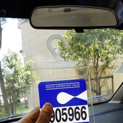 Handicap Placard Holder – Ultra Transparent Disabled Parking Permit Placard P…