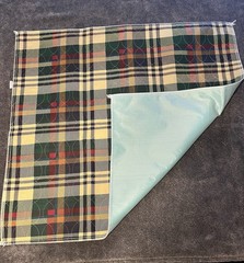 Medline Plaid Machine Washable Bed Pads 34 X36 Inches for incontinence