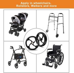 Durable 2 PCS 7-Inch Replacement Wheels for Wheelchairs – Eco-Friendly Material