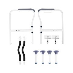 Toilet Safety Rails Bathroom Handicap Frame 330lb for Elderly Height Adjustable