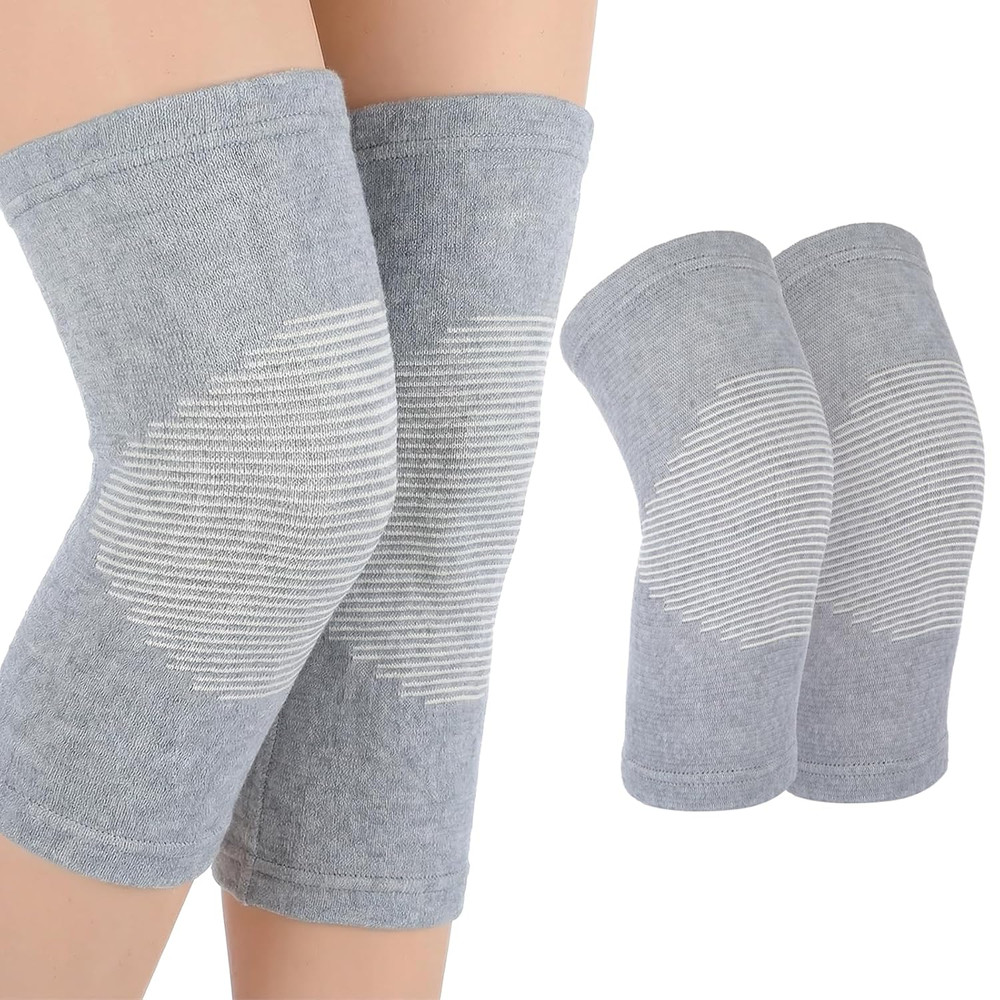 Bamboo Knee Sleeve, Breathable Compress Bamboo Knee Sleeves Elastic Warm Knees B