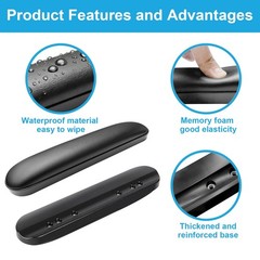 Wheelchair Armrest Pads Replacement Arm Support Cushion Black Pair Universal Fit