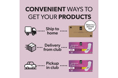 Member’s Mark Total Protection Max Long Pads 5 Drop Absorbency 192 Ct