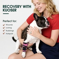 Dog Leg Brace Medium, M（Leg Length 5.5in，Upper Leg Circ 6.7in） Blue