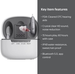 Ceretone Beacon Noise Canceling Bluetooth OTC Hearing Aids Clear Calls And Music