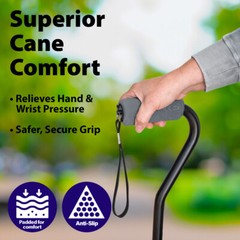 2-Pack Top Glides Cane Grip Covers