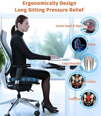 Memory Foam Seat Cushion, Large Office Chair Cushions Chair Pad for Tailbone …
