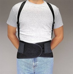 1- Allegro Economy Lower Back Support Belt Internal Pad Lifting Weight MEDIUM