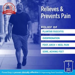 PowerStep Pinnacle Low, PowerStep Insoles, Flat Feet, Plantar Fasciitis Relief,
