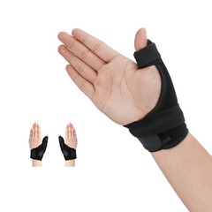 U.S. Solid Thumb Spica Splint Brace For Arthritis, One Fits Both Hands, FDA