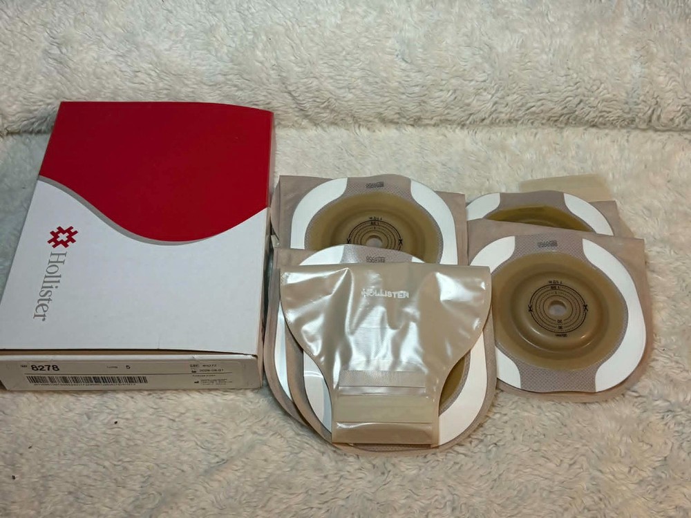 Lot of 8 Hollister 8278 Flextend Premier CONVEX Ostomy Pouch Exp 2026/08