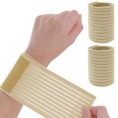 2 PCS Elastic Wrist Support Band Wrap Breathable Wrist Brace Adjustable Wrist St