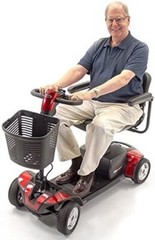 Pride Mobility Go-Go Sport S74 4-wheel Electric Travel Scooter for Adults