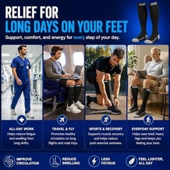 SB SOX Compression Socks for Men & Women (20-30mmHg) – Best Compression Socks…