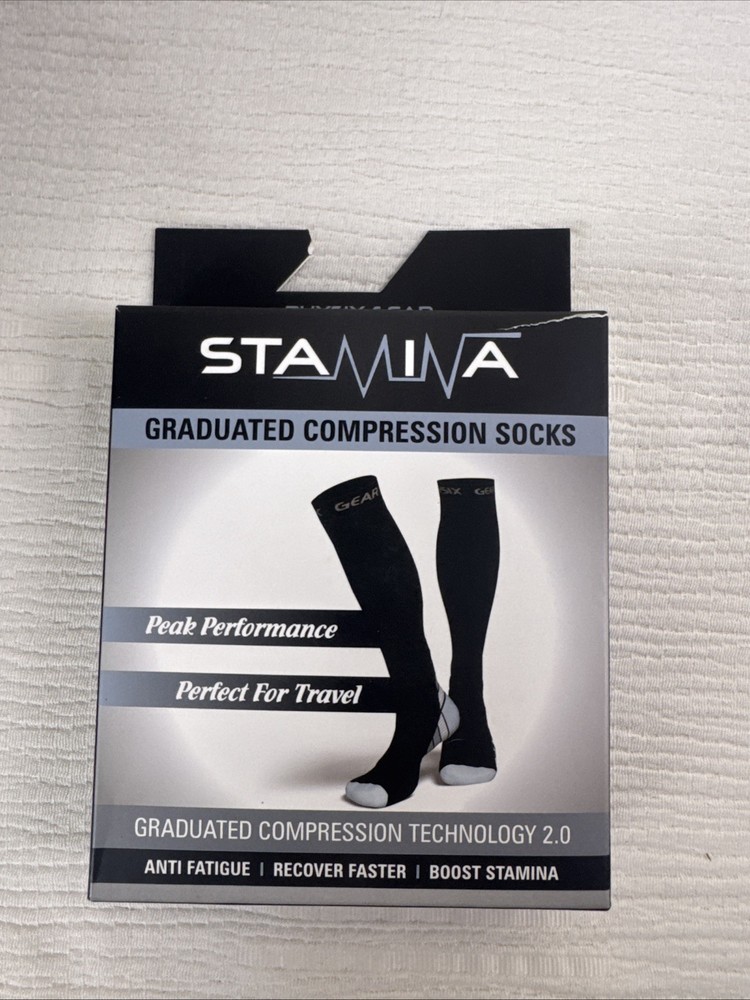 STAMINA Graduated Compression Socks L/XL 20 – 30 mmHg Men’s