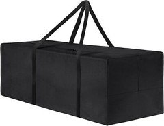 Patio Cushion Storage Bag Waterproof cushion storage 68 x 30 x 20 in, Black