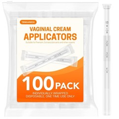 100 PACK Disposable Vaginal Suppository Applicator for 1 Count (Pack of 100)