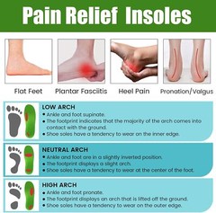 Orthotic Insoles Shoe Inserts Pad Heavy Duty Arch Support Sports Work Inner Sole