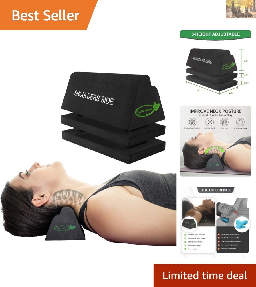 Adjustable Neck Stretcher Pillow – Lightweight Cervical Support for Posture