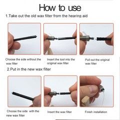 NanoCare Wax Guards for Widex/Phonak/Unitron and Resound Hearing Aids White