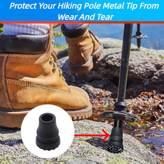 4Pcs Cane Tips 3/4 Inch Heavy Duty Rubber Cane Tips Anti Slip TPR Replacement…