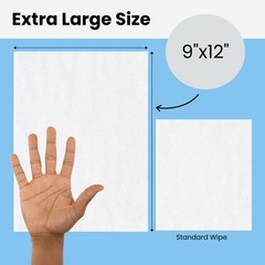 HCS Extra Large 288 Count Adult Wipes – Unscented & Moisturizing for Comfort