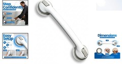 16.5“ Suction Cup Grab Bar – Ultimate Safety Handle for Bathtubs & Showers