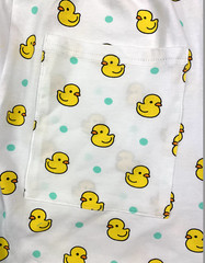 Adult snap crotch shorts Baby Ducky’s print