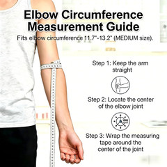 Copper Elbow Brace Compression Sleeves for Pain Relief Men & Women, Arm Support