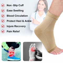 3Pair Neuropathy Socks Tendonitis Relief Brace,Elastic Support for Swollen Ankle