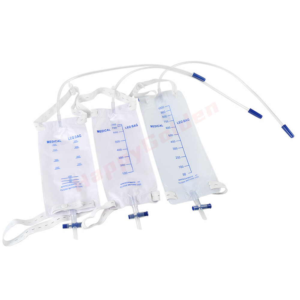 500/750/1000ML Urinary Drainage External Catheters Leg Bag Urinary Leg Bag Urine