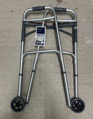 Drive Folding Walking Frame, Adjustable Height, 2x 5″ Wheels 10210-4ASM
