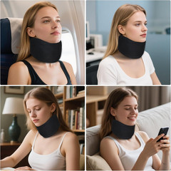 Cervical Neck Brace for Neck Pain, Ice Silk Lightweight Neck Pillow for Office &